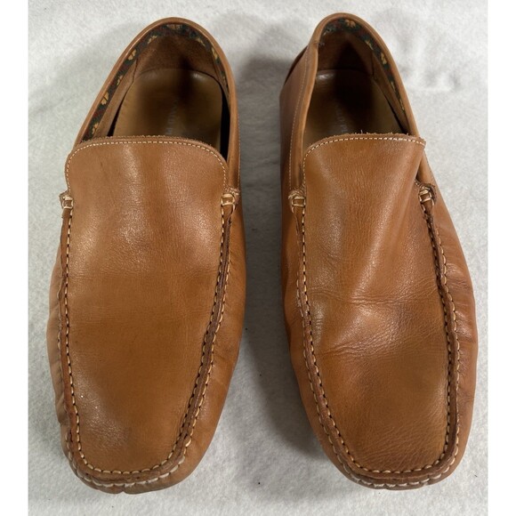 DONALD PLINER Brown Leather Slip-on Driving Loafers Moccasins Size 13M main image 11